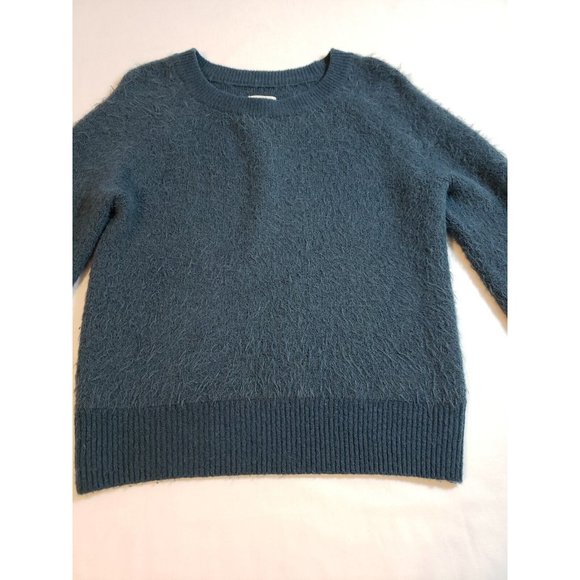 Lou & Grey Womens fuzzy Knit Sweater Long Sleeve Crew Neck Wool Blend size M - Picture 7 of 15